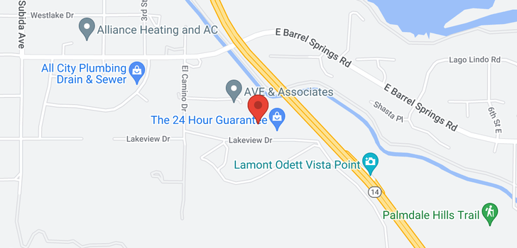 map of Vac/Lakeview Dr/Vic Avenue Palmdale, CA 93551